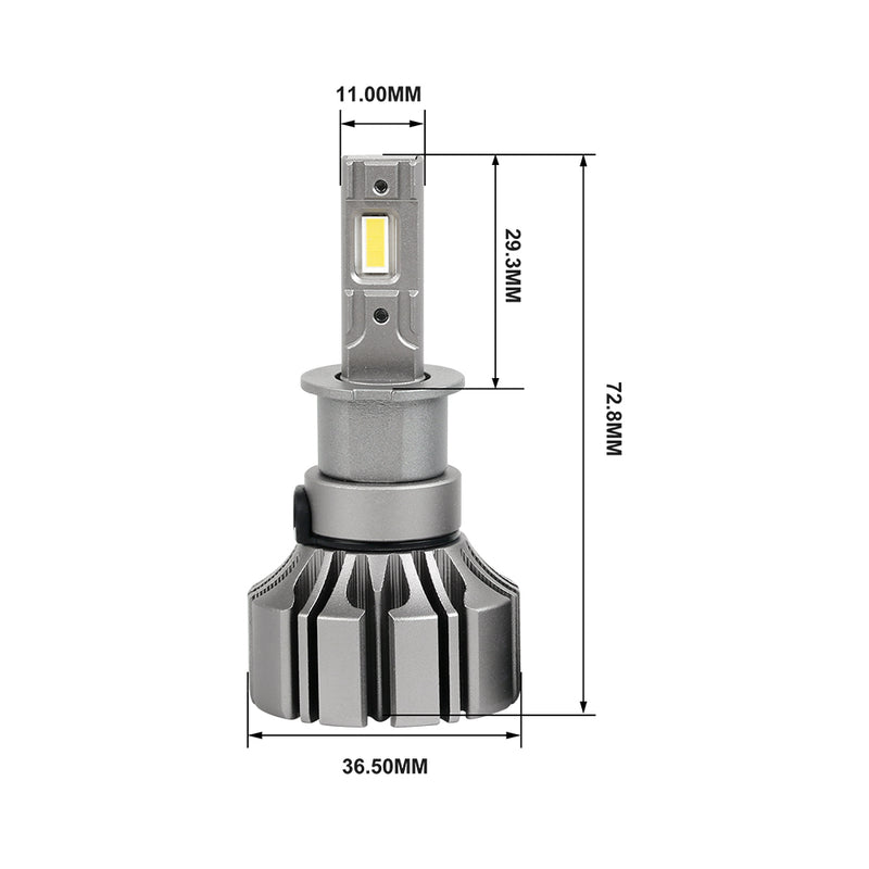 Load image into Gallery viewer, Fanless High Power S5 LED Headlight H1 H3
