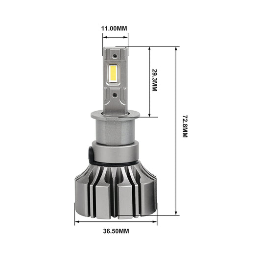Fanless High Power S5 LED Headlight H1 H3