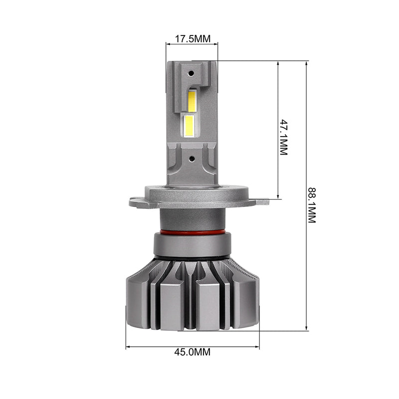 Load image into Gallery viewer, Fanless High Power S5 LED Headlight H4
