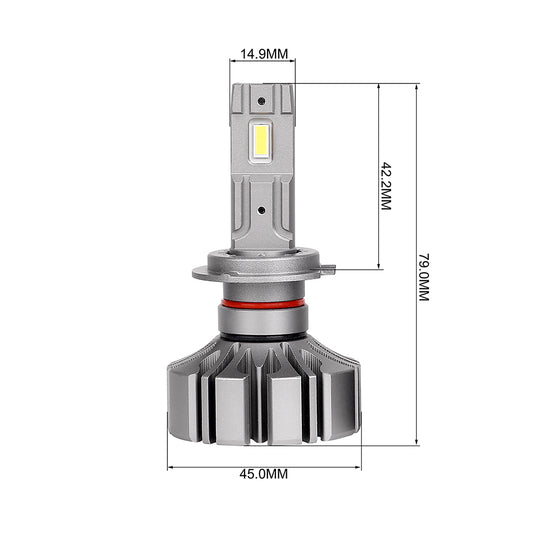 Fanless High Power S5 LED Headlight H7