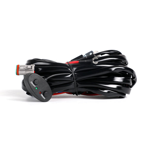 12V 14AWG Auxiliary Light Wiring Harness with DT Connector