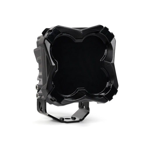 Square Black Polycarbonate Protective Light Covers