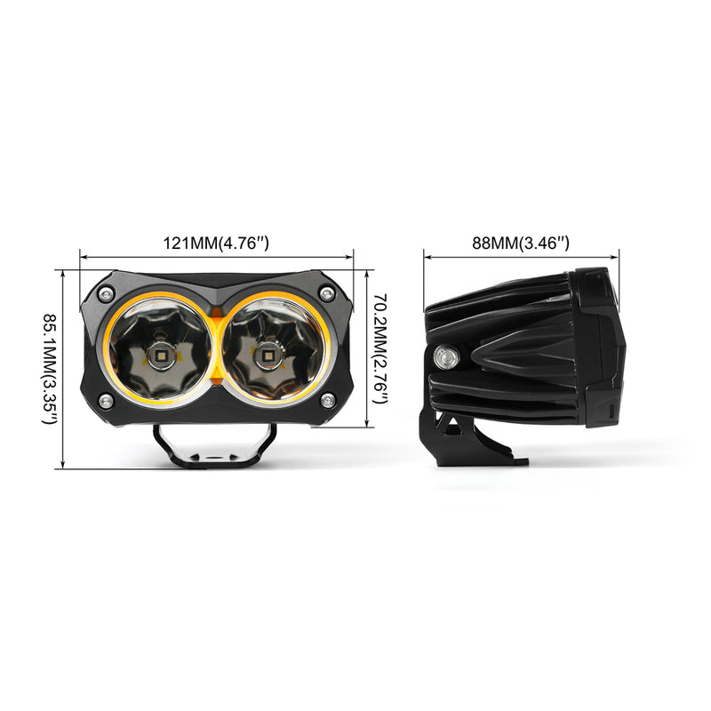 Load image into Gallery viewer, 2-Inch Hyper-Spot Off Road LED Pods for SUV Truck ATV UTV
